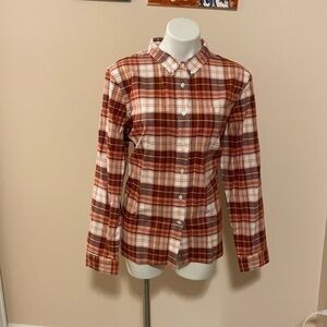 LLBEAN ORGANIC COTTON PLAID SHIRT